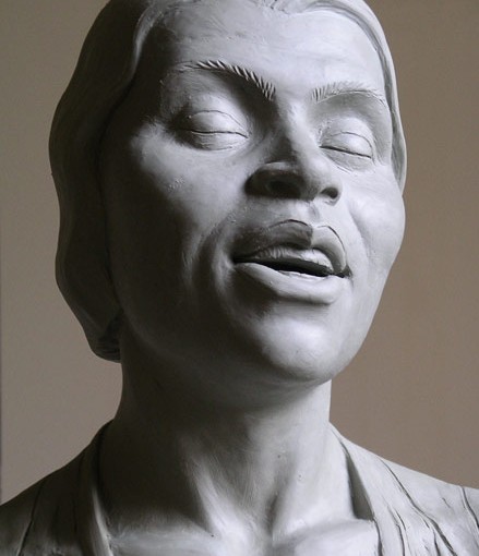 Clay sketch for Marian Anderson